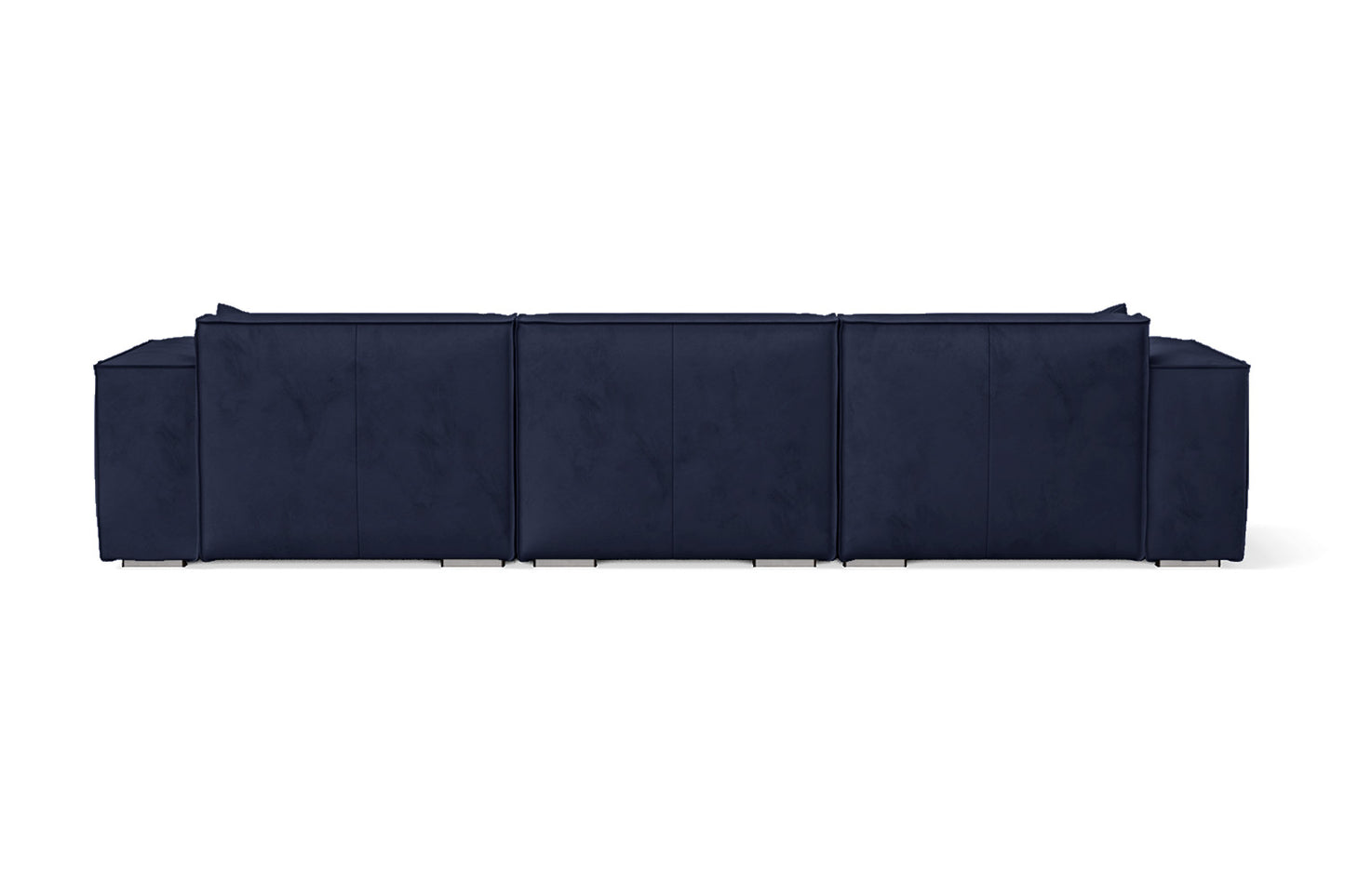 Naples 4 Seater Sofa Dark Blue Velvet