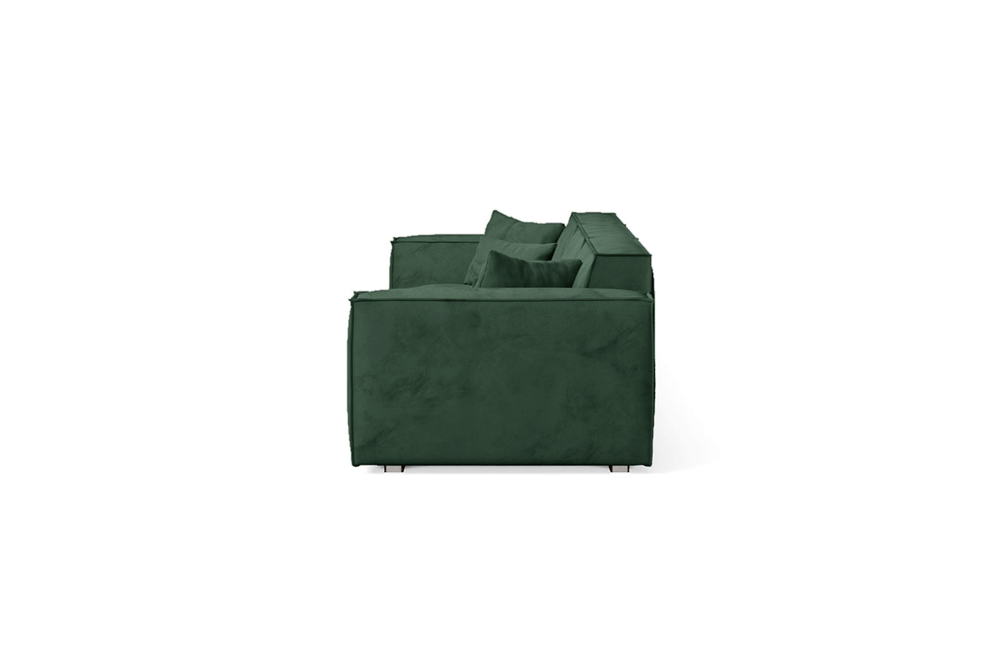 Naples 4 Seater Sofa Green Velvet