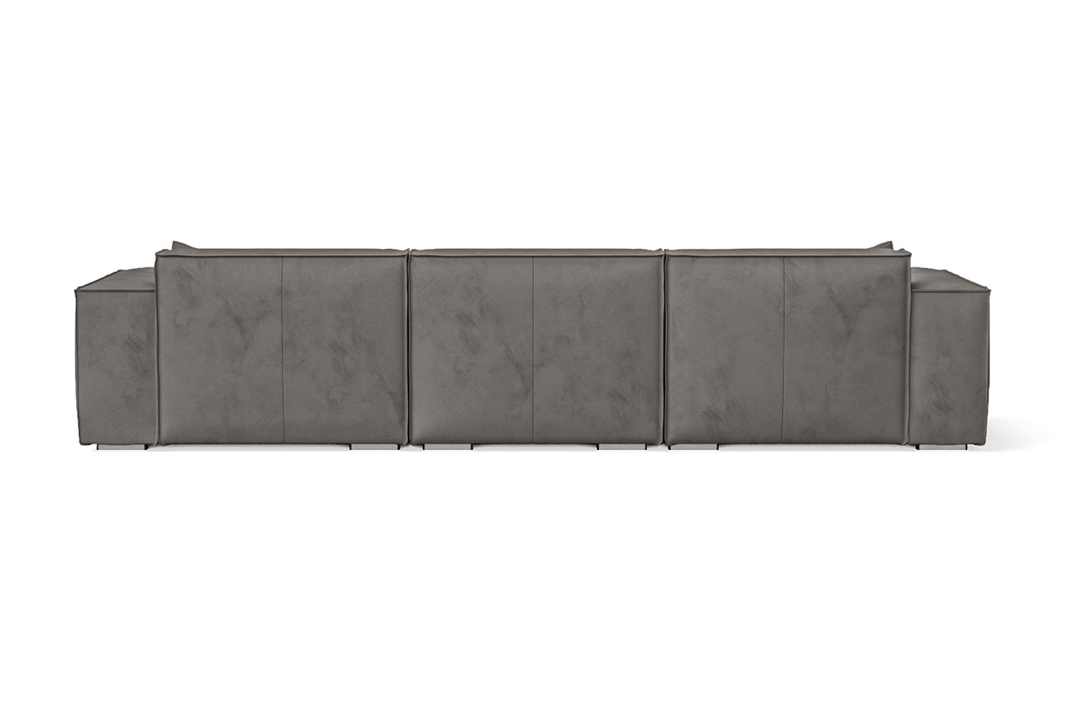 Naples 4 Seater Sofa Grey Velvet