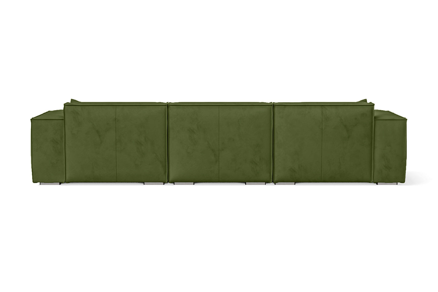 Naples 4 Seater Sofa Lime Velvet