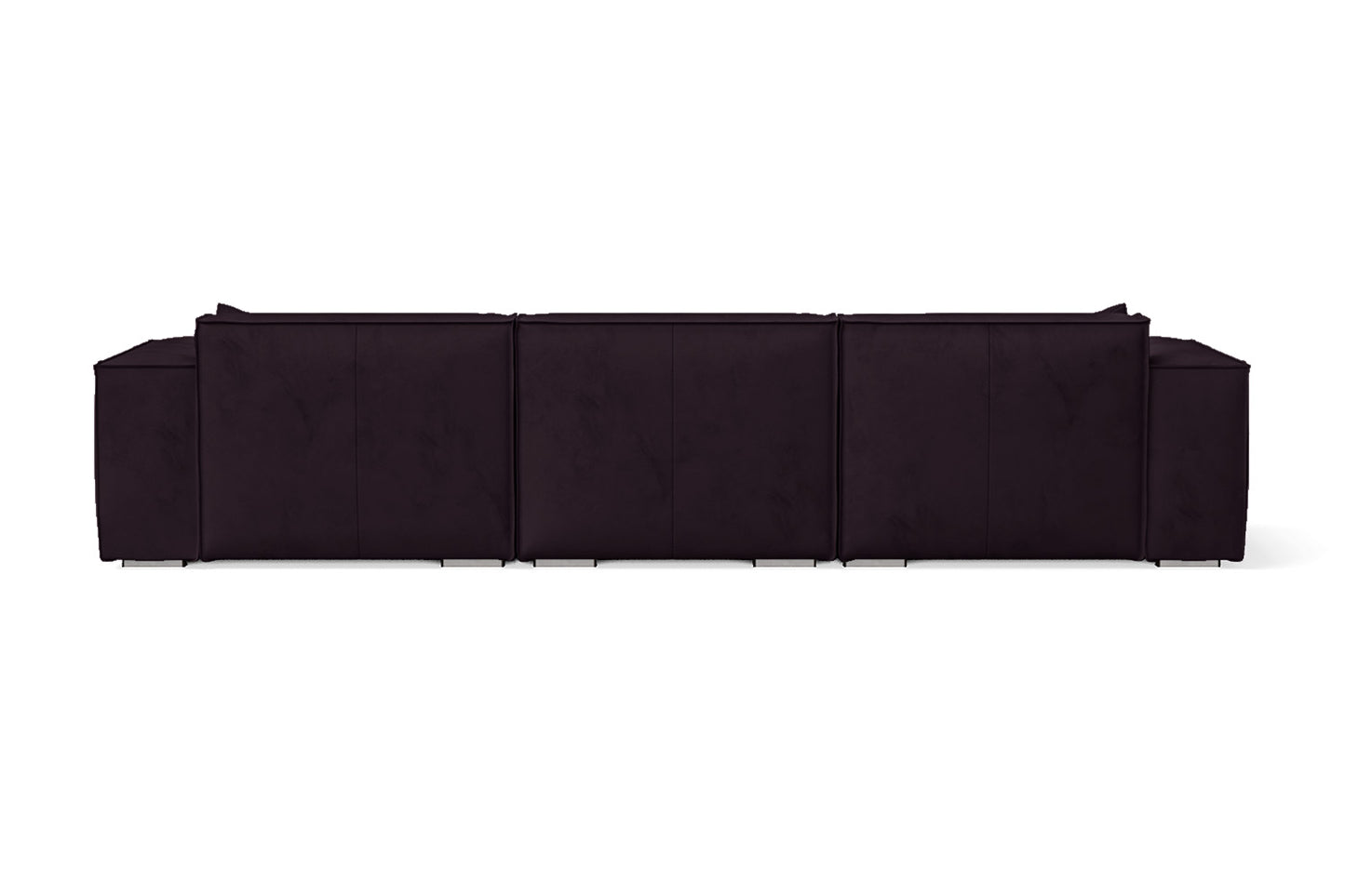 Naples 4 Seater Sofa Purple Velvet