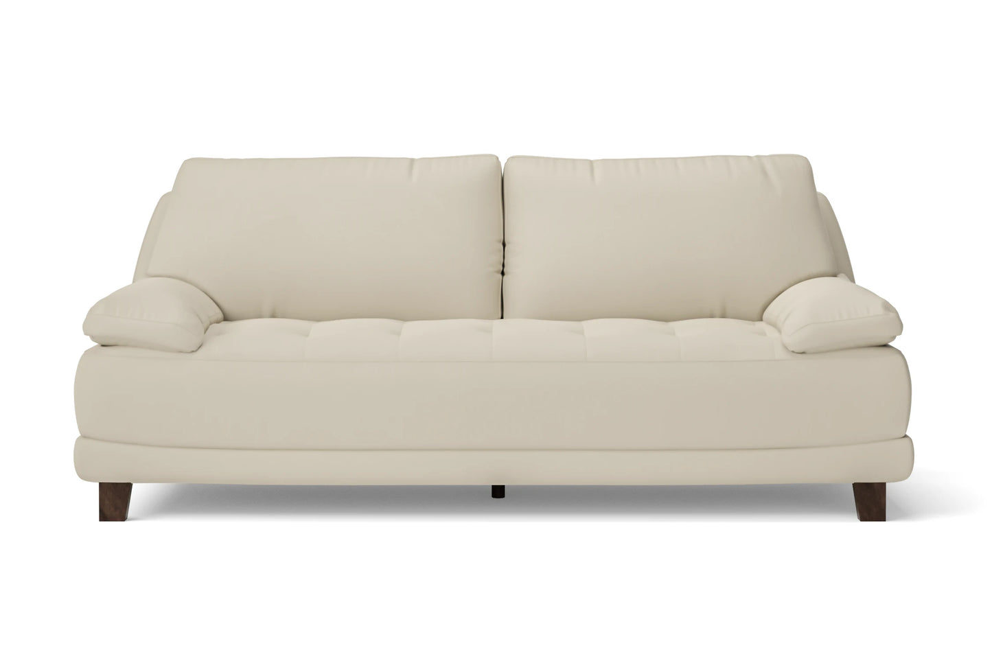 Novara 3 Seater Sofa Cream Leather