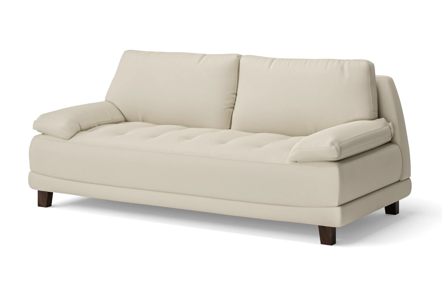 Novara 3 Seater Sofa Cream Leather