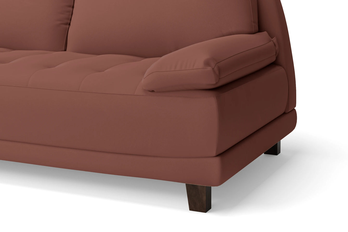 Novara 3 Seater Sofa Mauve Leather