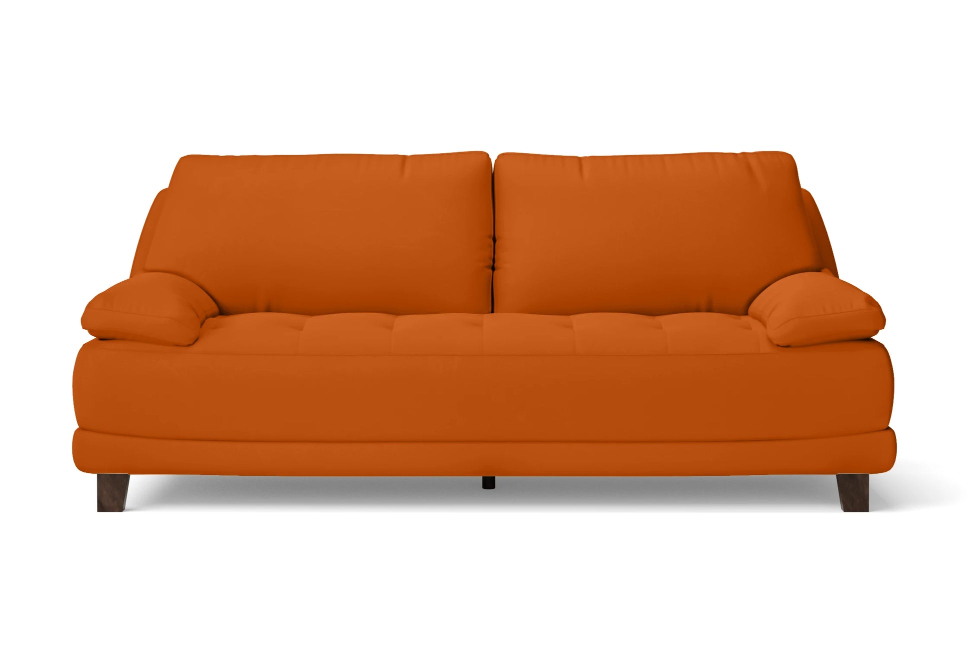 Novara 3 Seater Sofa Orange Leather