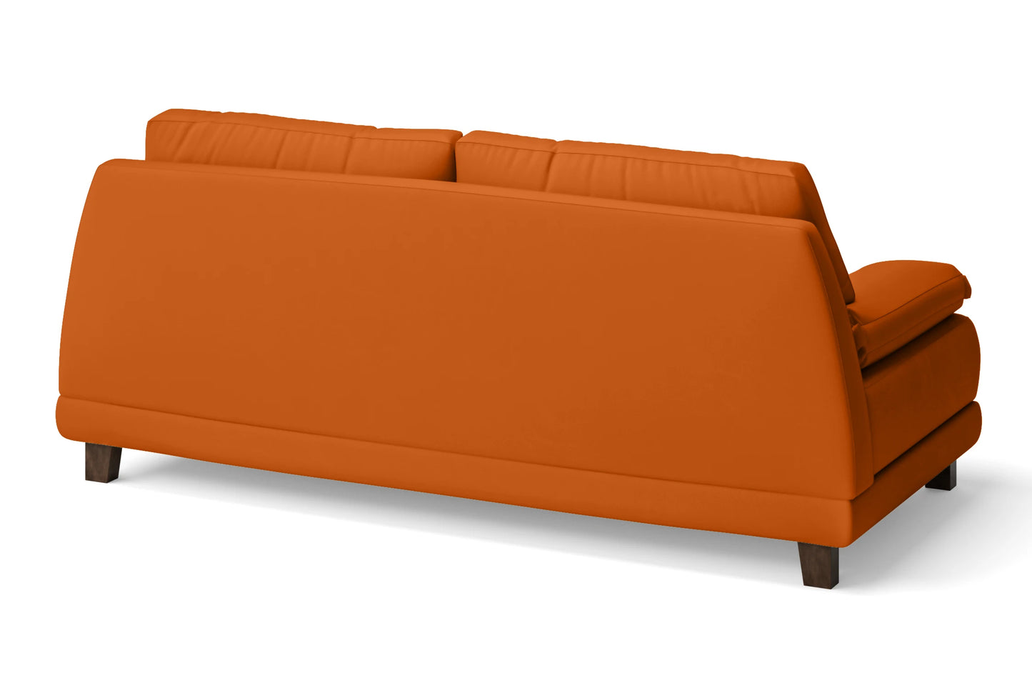 Novara 3 Seater Sofa Orange Leather