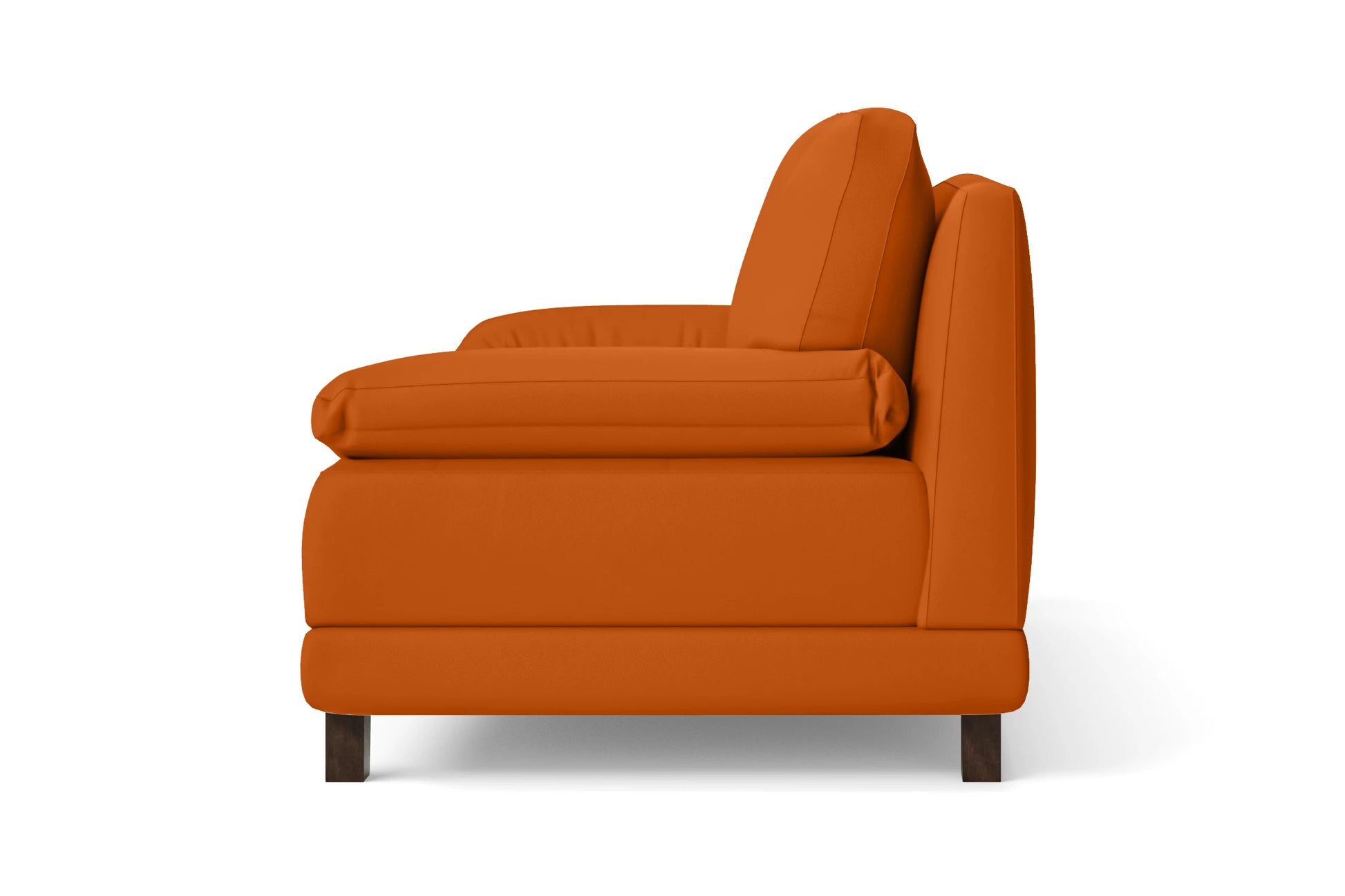 Novara 3 Seater Sofa Orange Leather