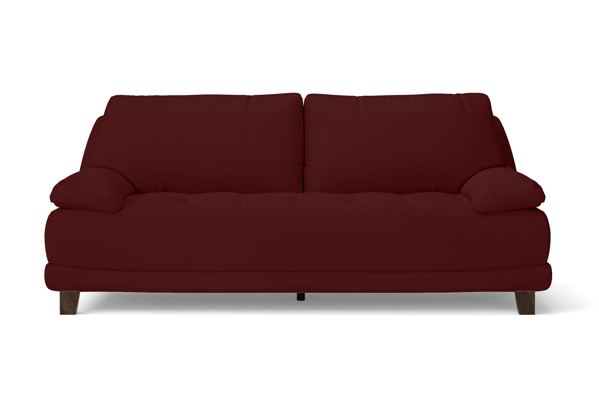 Novara 3 Seater Sofa Red Leather