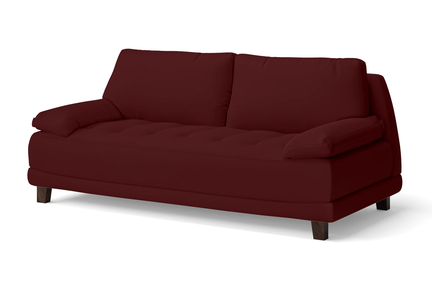 Novara 3 Seater Sofa Red Leather