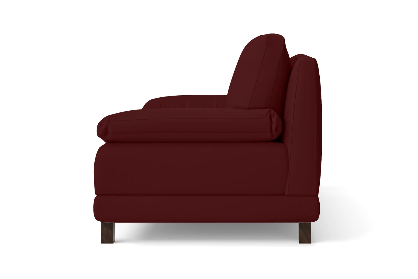 Novara 3 Seater Sofa Red Leather