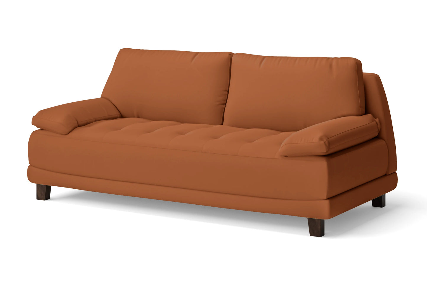 Novara 3 Seater Sofa Tan Brown Leather