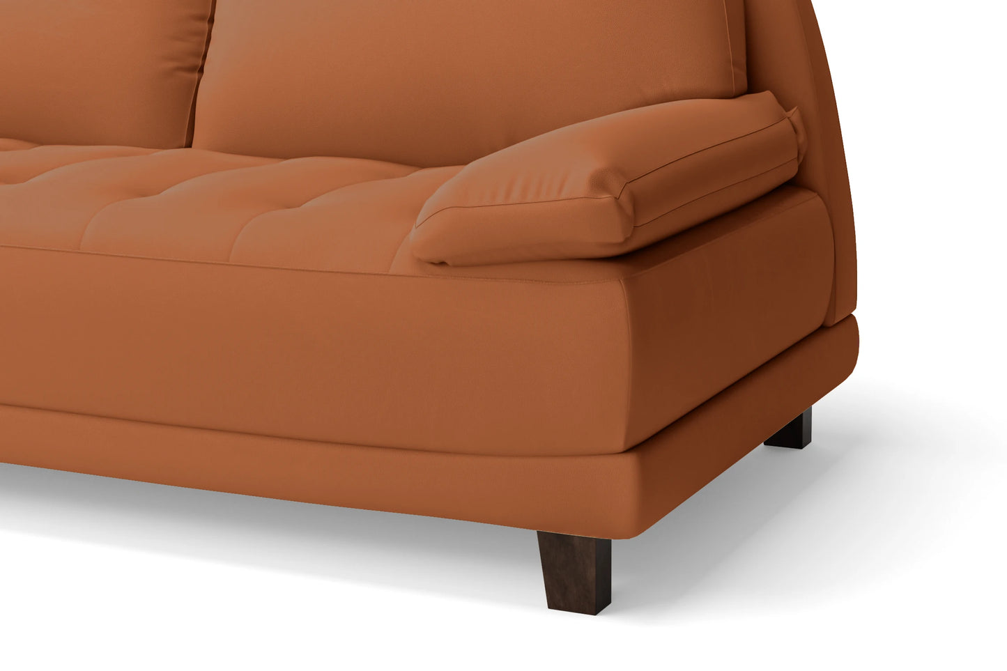 Novara 3 Seater Sofa Tan Brown Leather