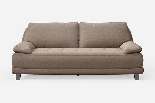 Novara 3 Seater Sofa Caramel Linen Fabric