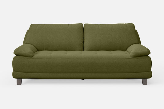 Novara 3 Seater Sofa Olive Linen Fabric