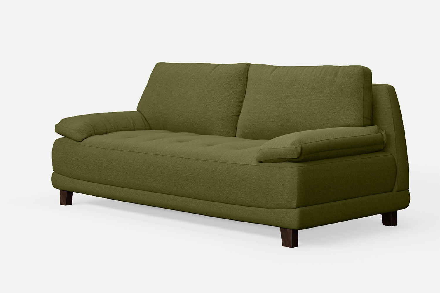 Novara 3 Seater Sofa Olive Linen Fabric