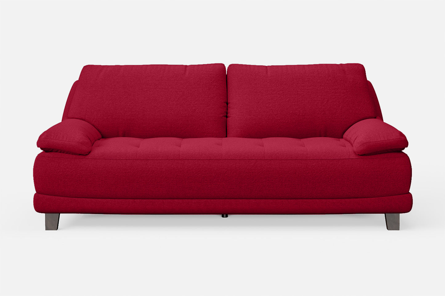 Novara 3 Seater Sofa Red Linen Fabric