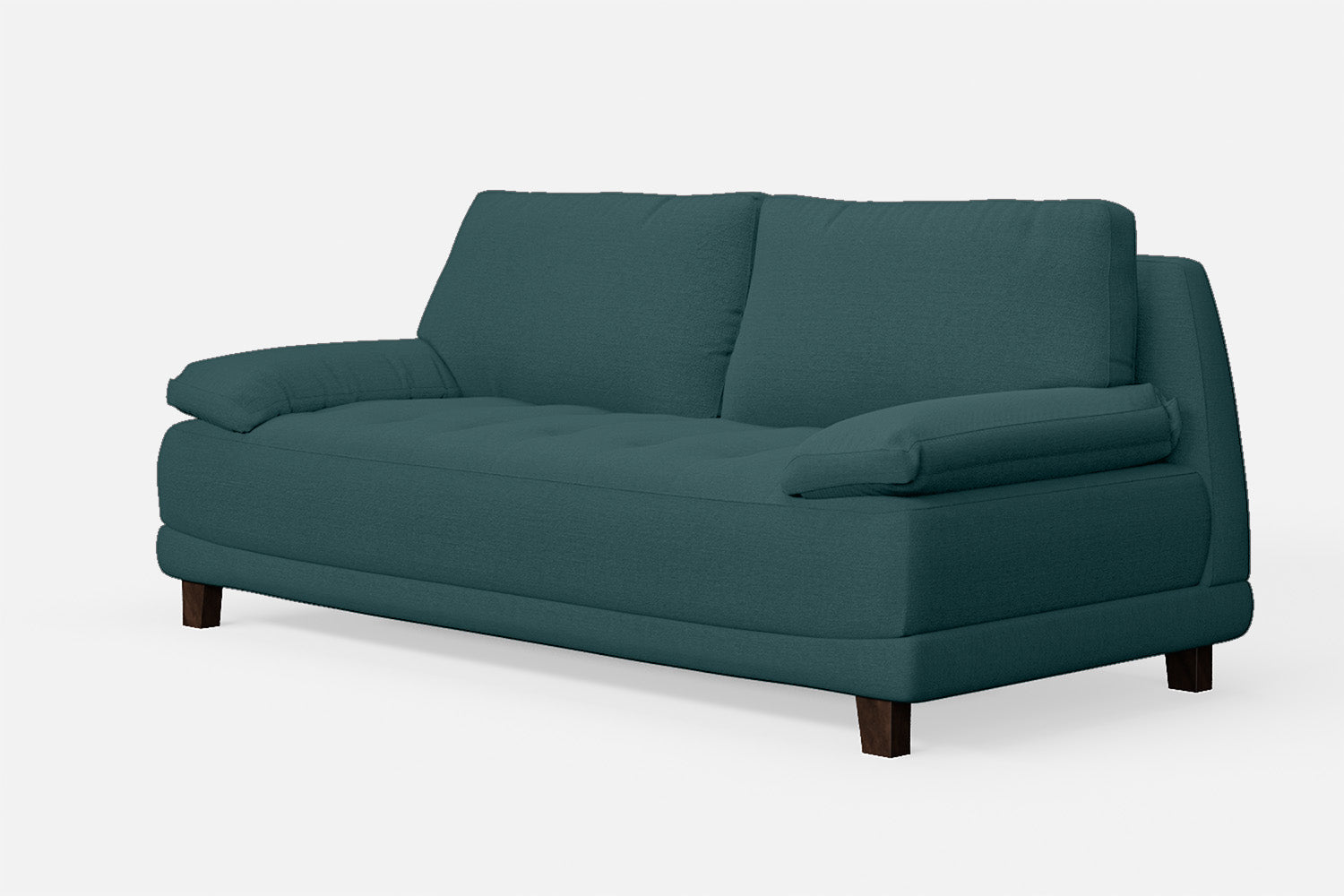 Novara 3 Seater Sofa Teal Linen Fabric