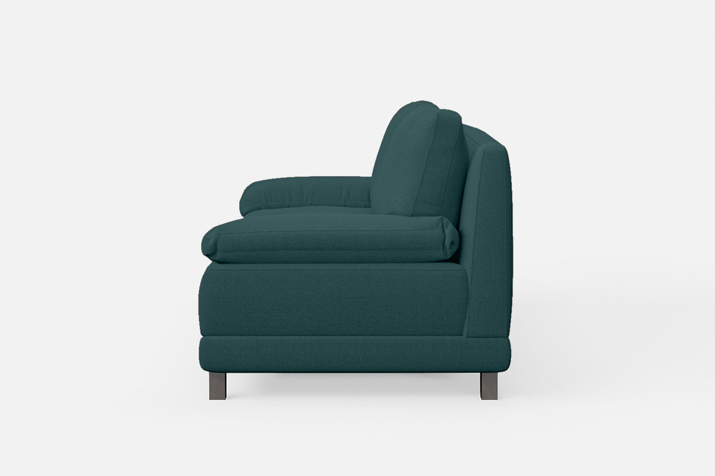 Novara 3 Seater Sofa Teal Linen Fabric