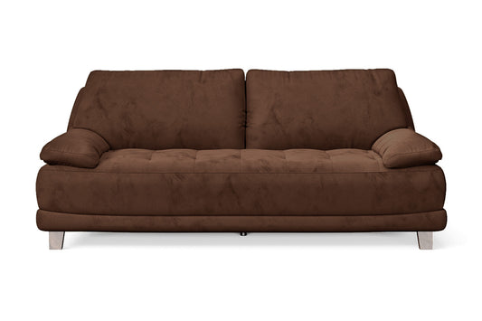 Novara 3 Seater Sofa Coffee Brown Velvet