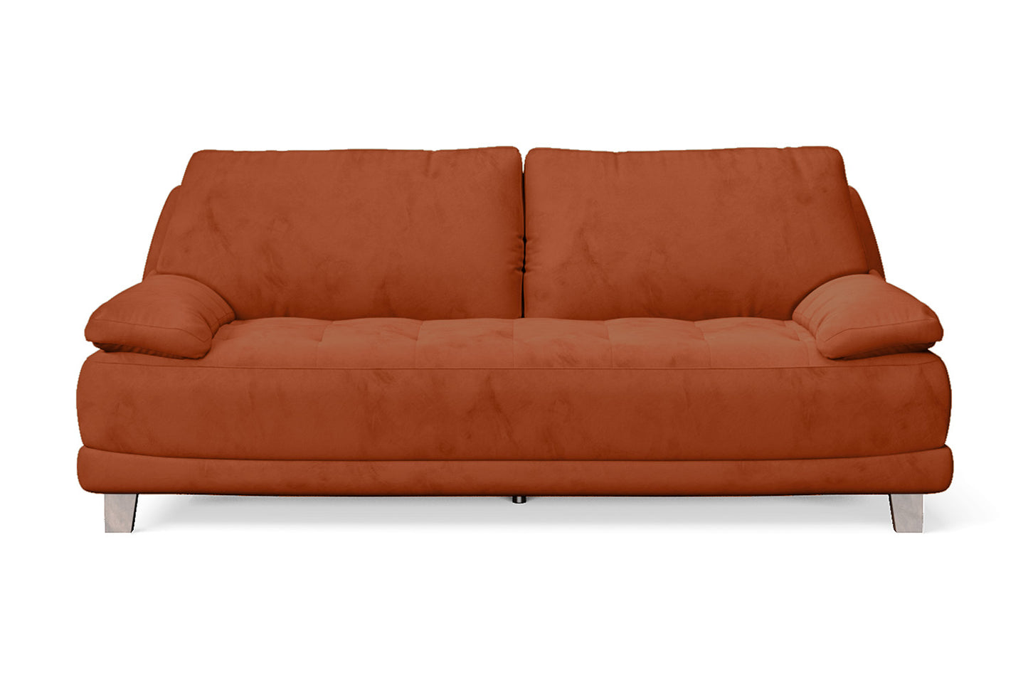 Novara 3 Seater Sofa Orange Velvet