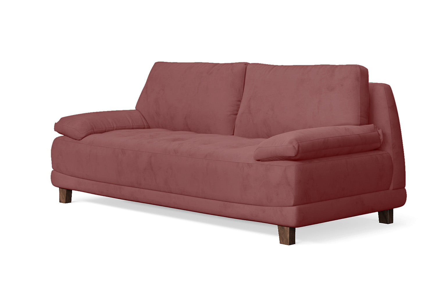 Novara 3 Seater Sofa Pink Velvet