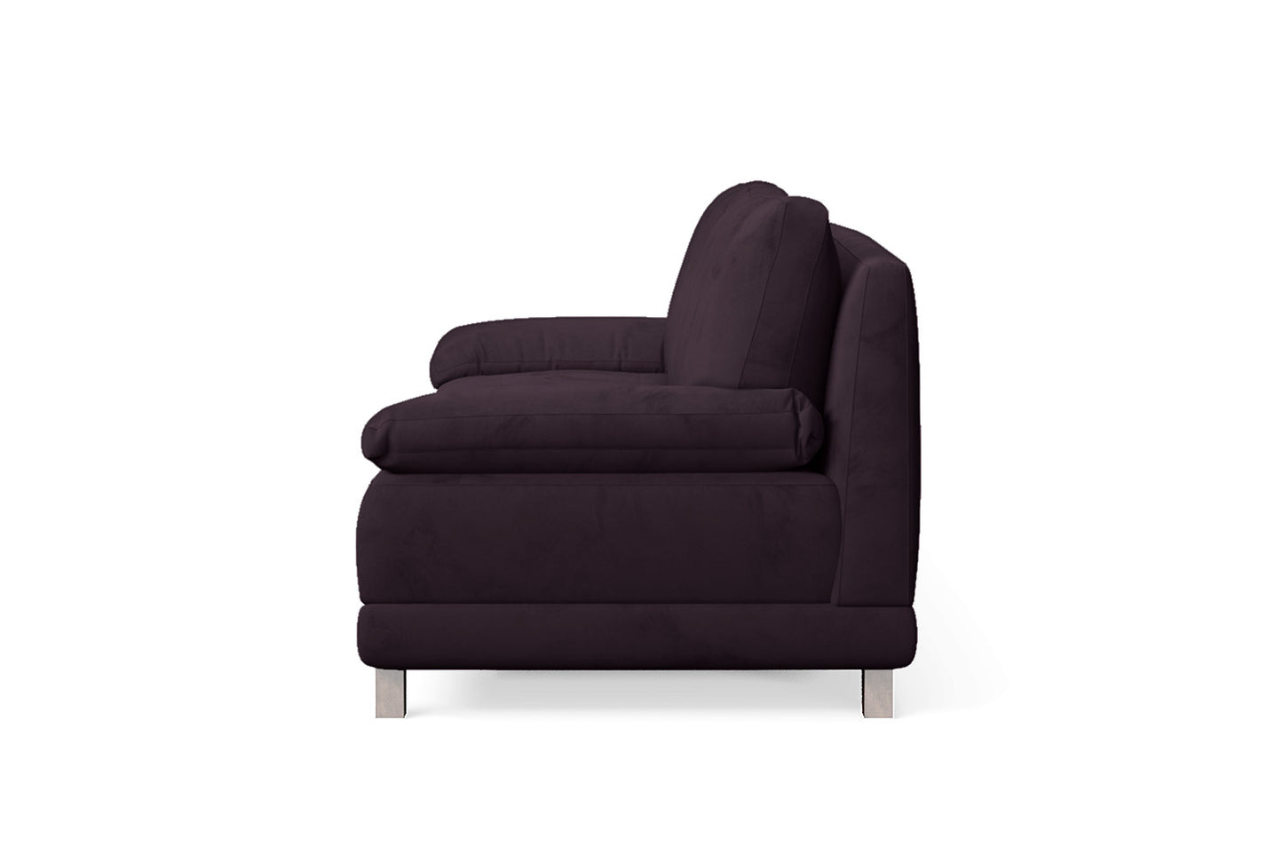 Novara 3 Seater Sofa Purple Velvet