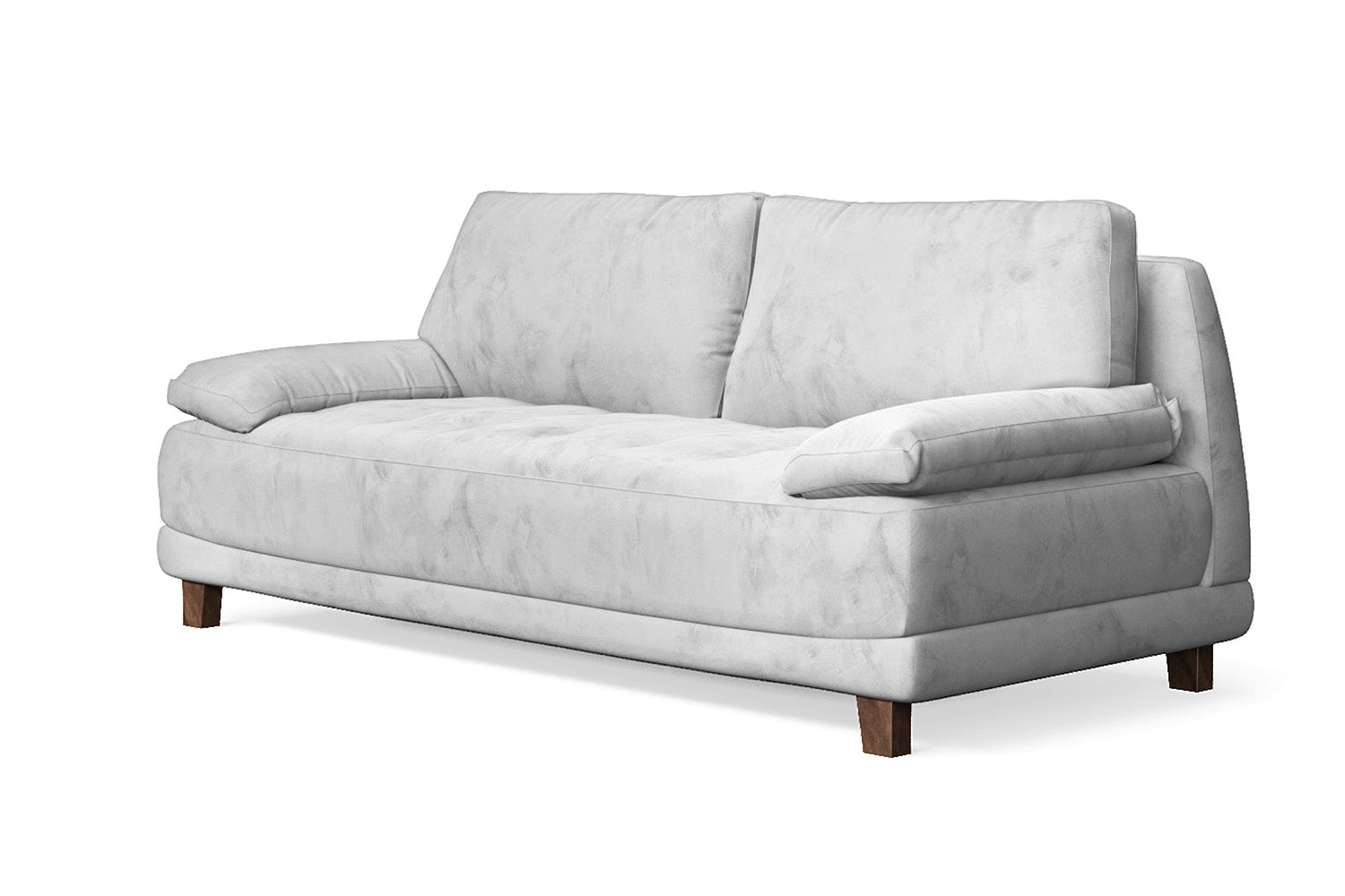 Novara 3 Seater Sofa White Velvet