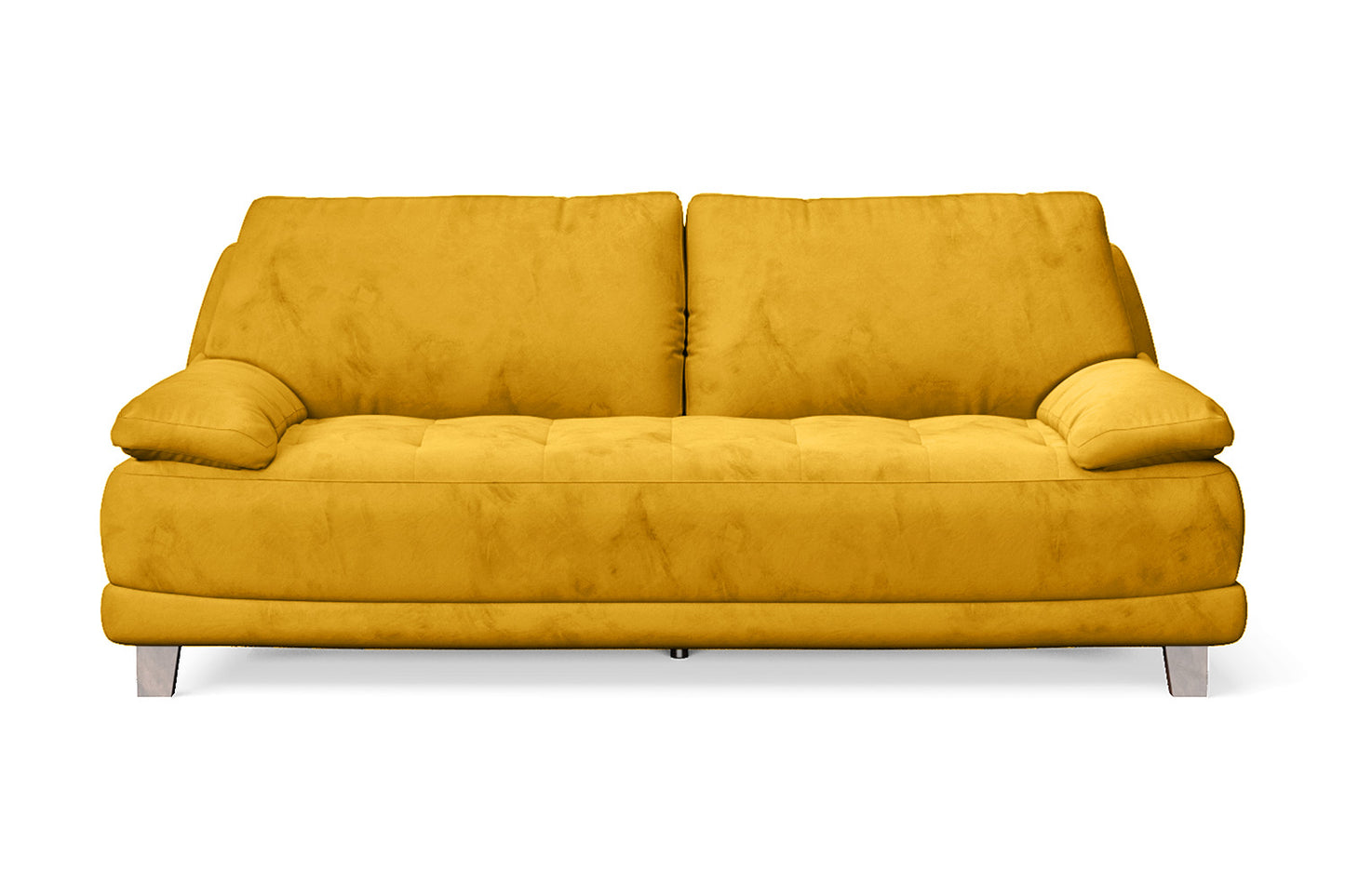 Novara 3 Seater Sofa Yellow Velvet