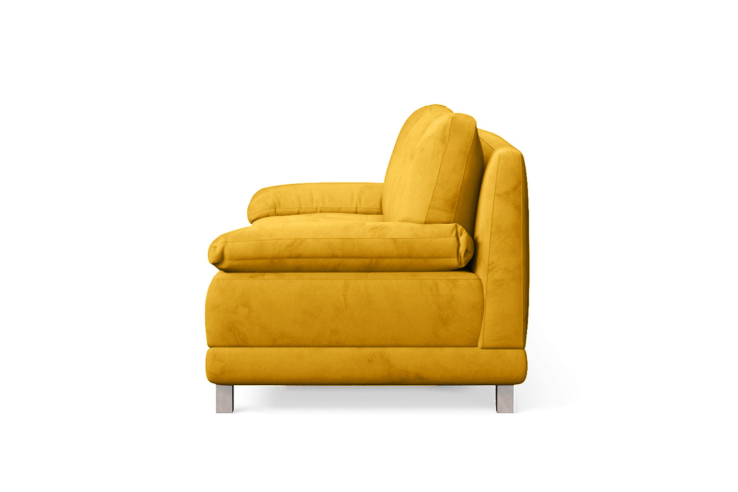 Novara 3 Seater Sofa Yellow Velvet