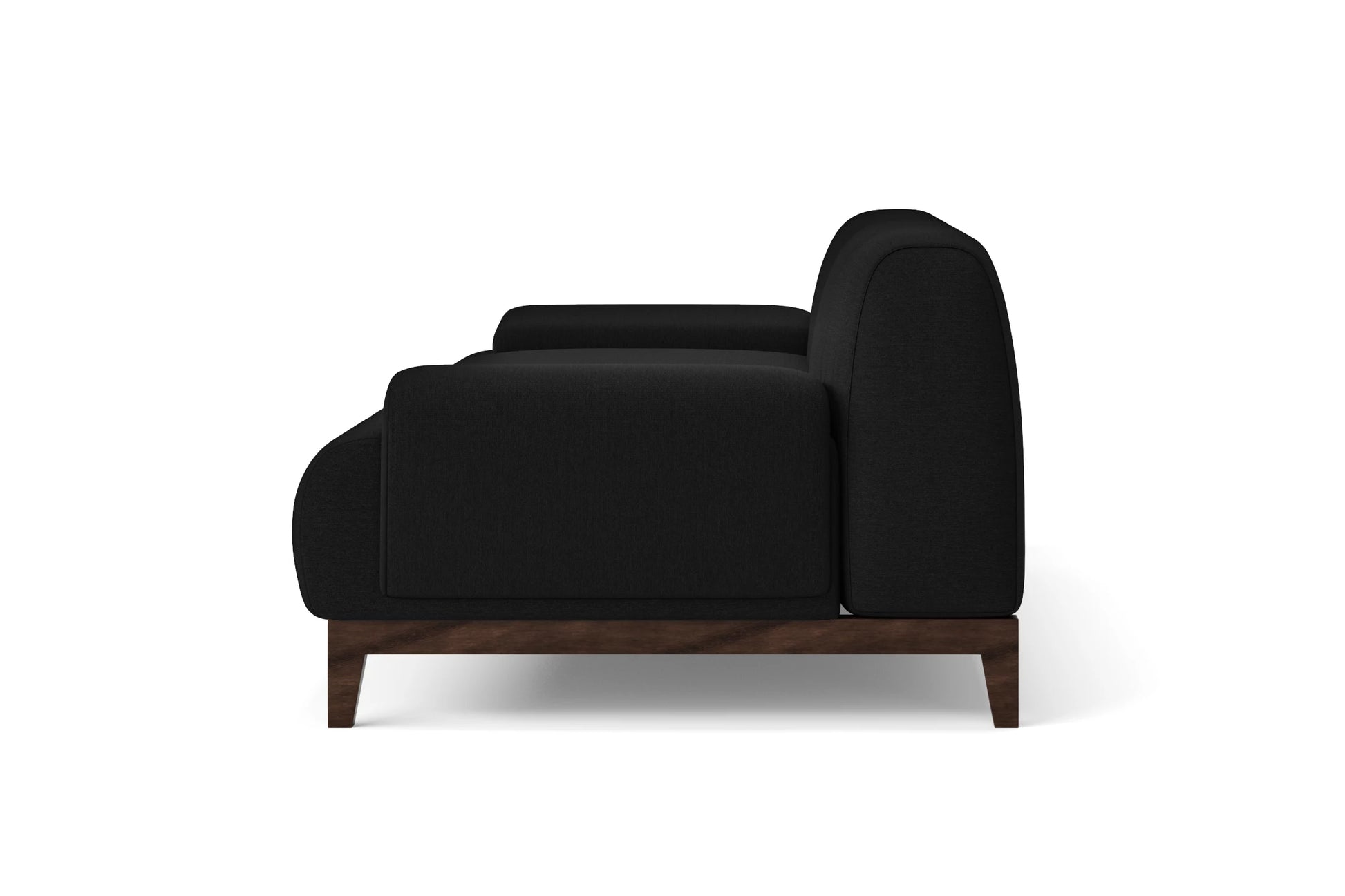 Pavia 2 Seater Sofa Black Linen Fabric