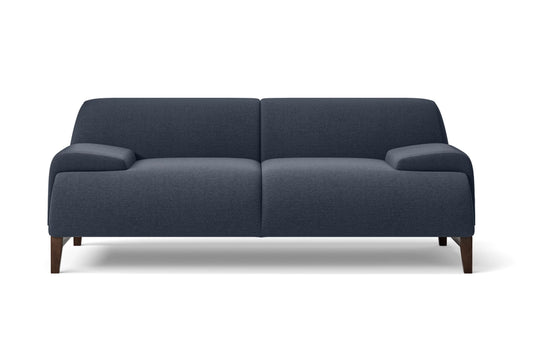 Pavia 2 Seater Sofa Dark Blue Linen Fabric