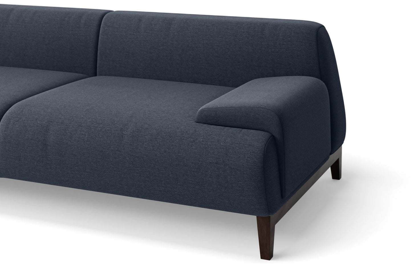 Pavia 2 Seater Sofa Dark Blue Linen Fabric