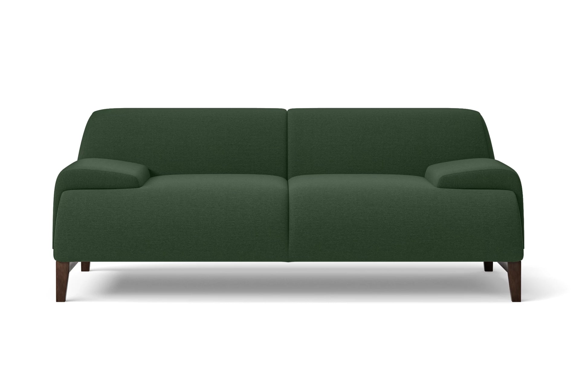 Pavia 2 Seater Sofa Forest Green Linen Fabric