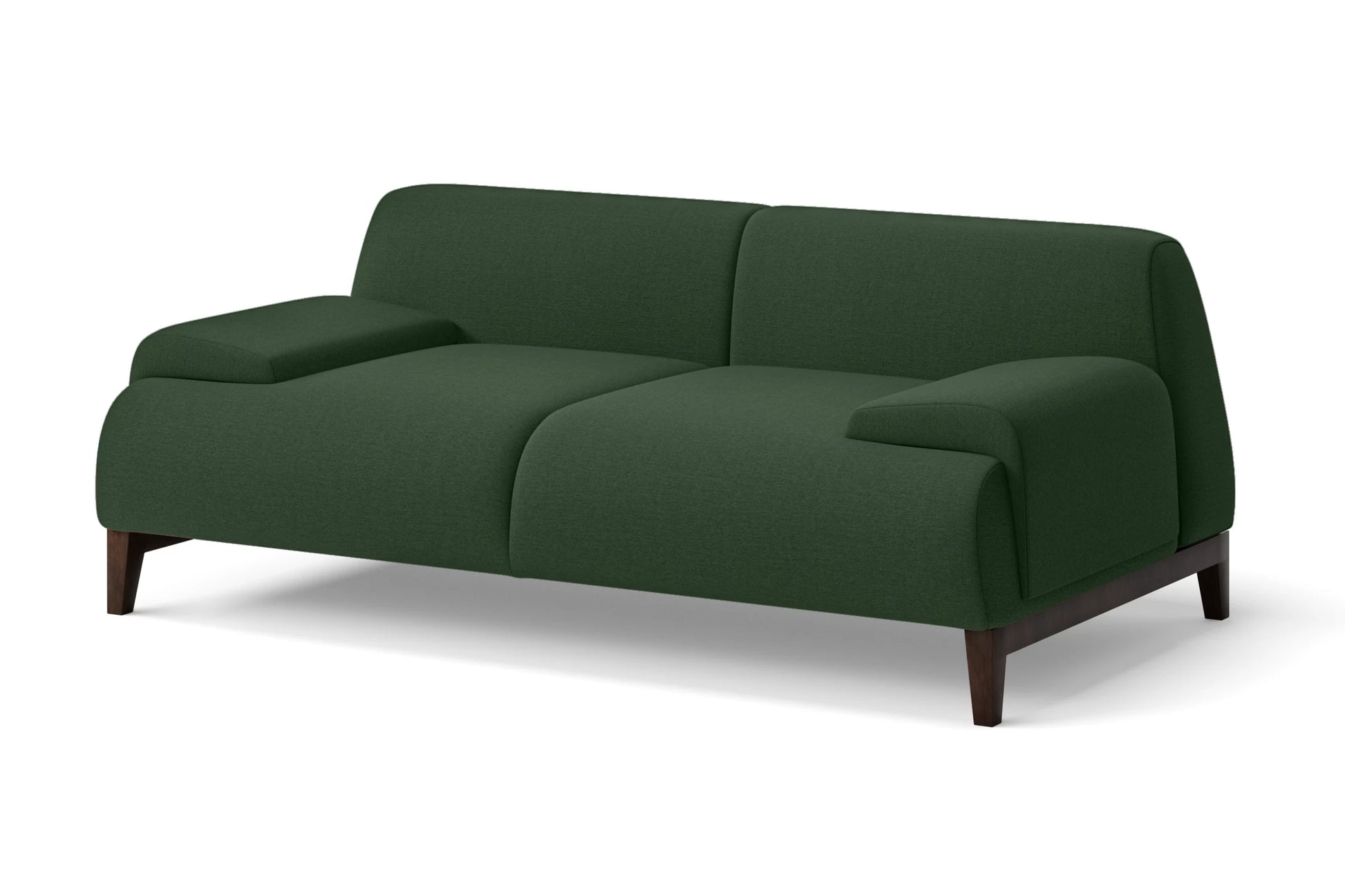 Pavia 2 Seater Sofa Forest Green Linen Fabric