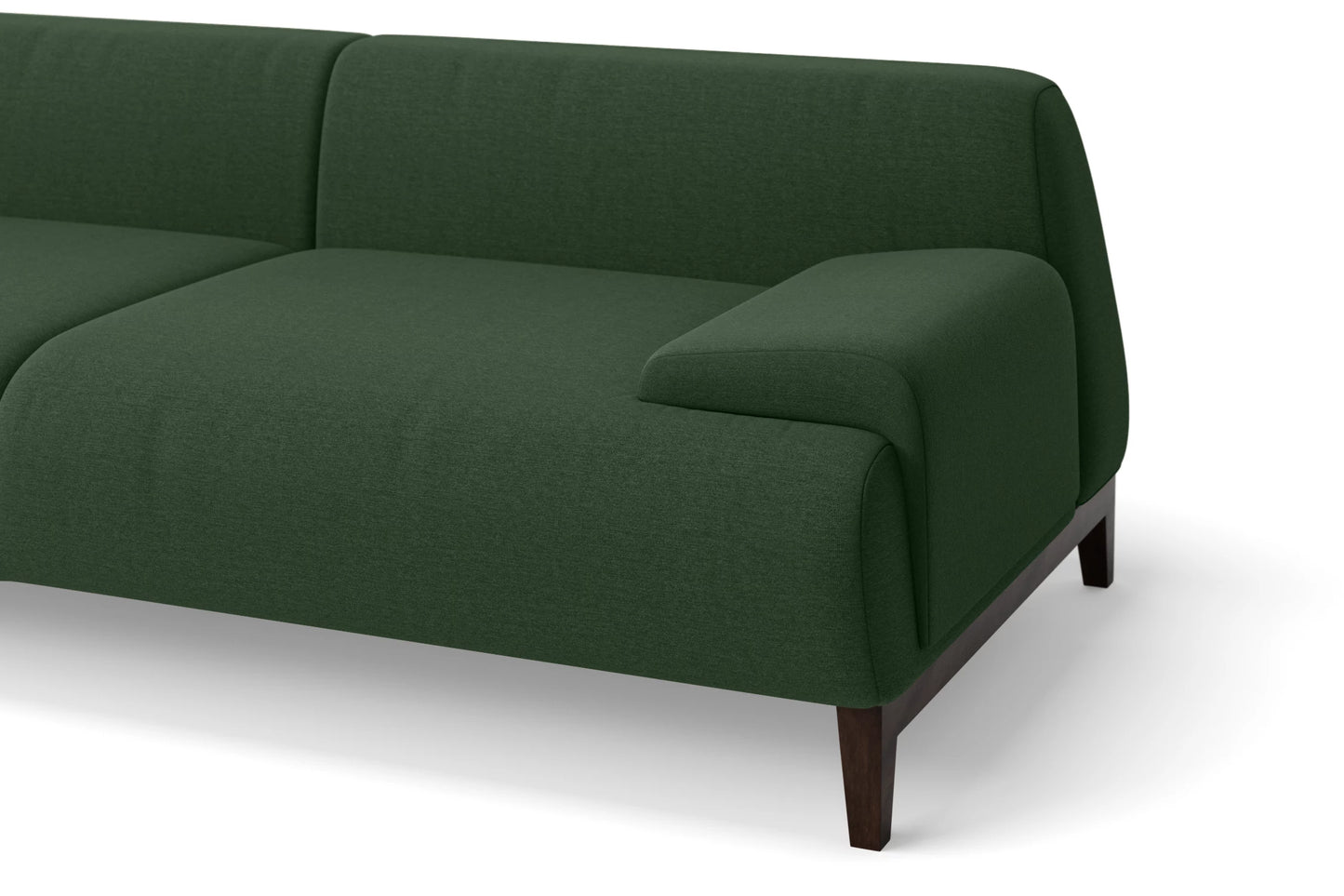 Pavia 2 Seater Sofa Forest Green Linen Fabric