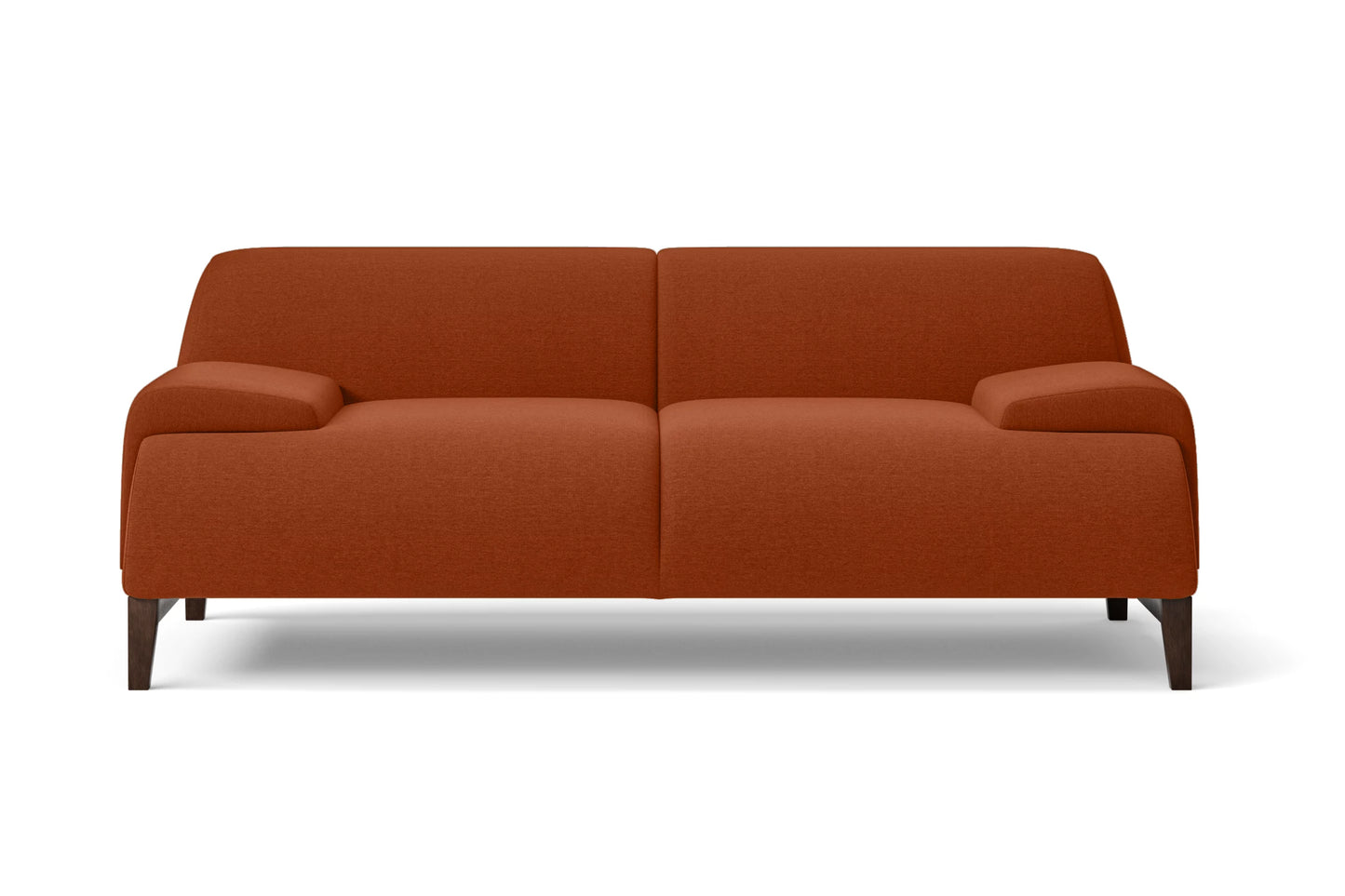 Pavia 2 Seater Sofa Orange Linen Fabric