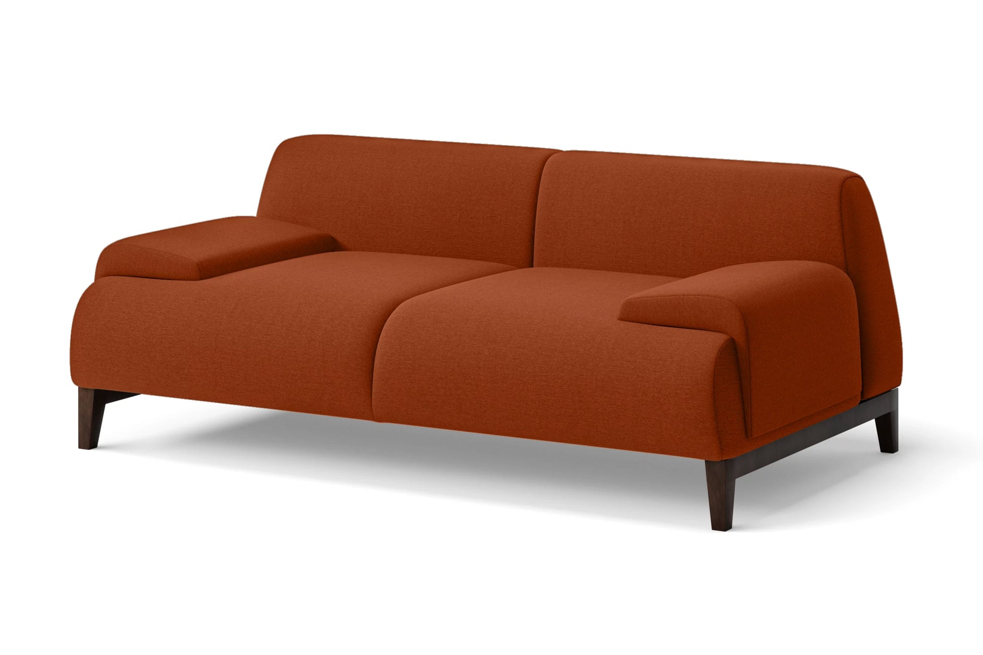 Pavia 2 Seater Sofa Orange Linen Fabric