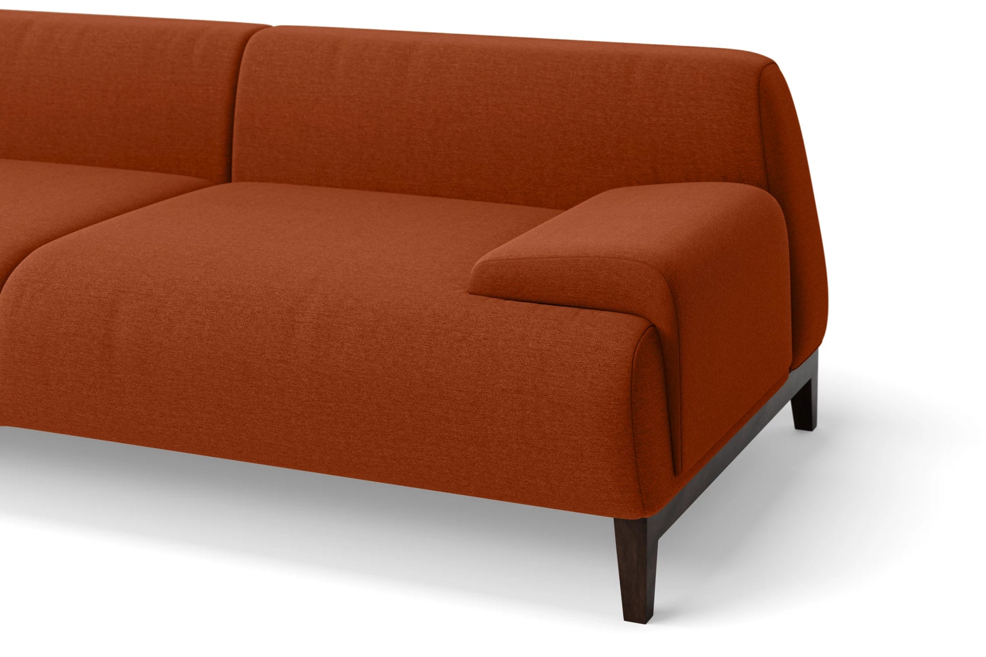 Pavia 2 Seater Sofa Orange Linen Fabric