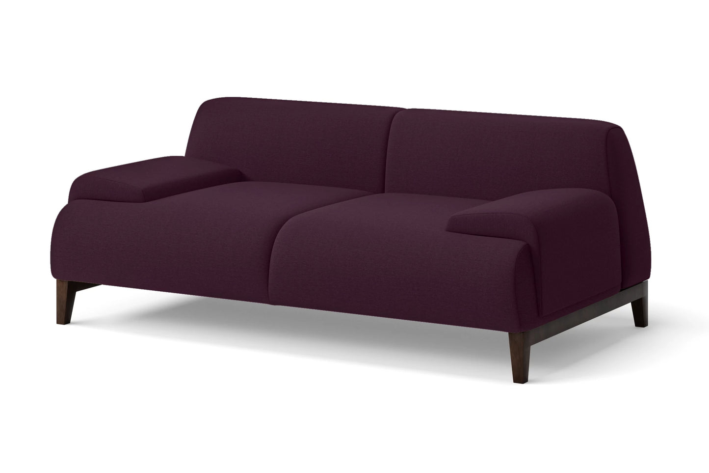 Pavia 2 Seater Sofa Purple Linen Fabric