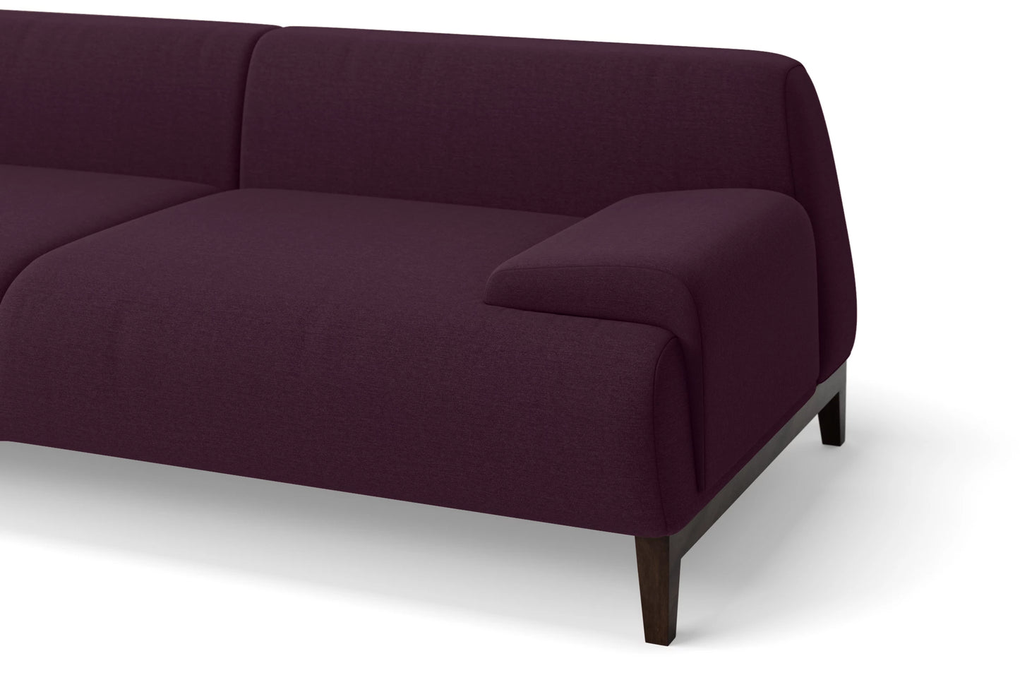 Pavia 2 Seater Sofa Purple Linen Fabric