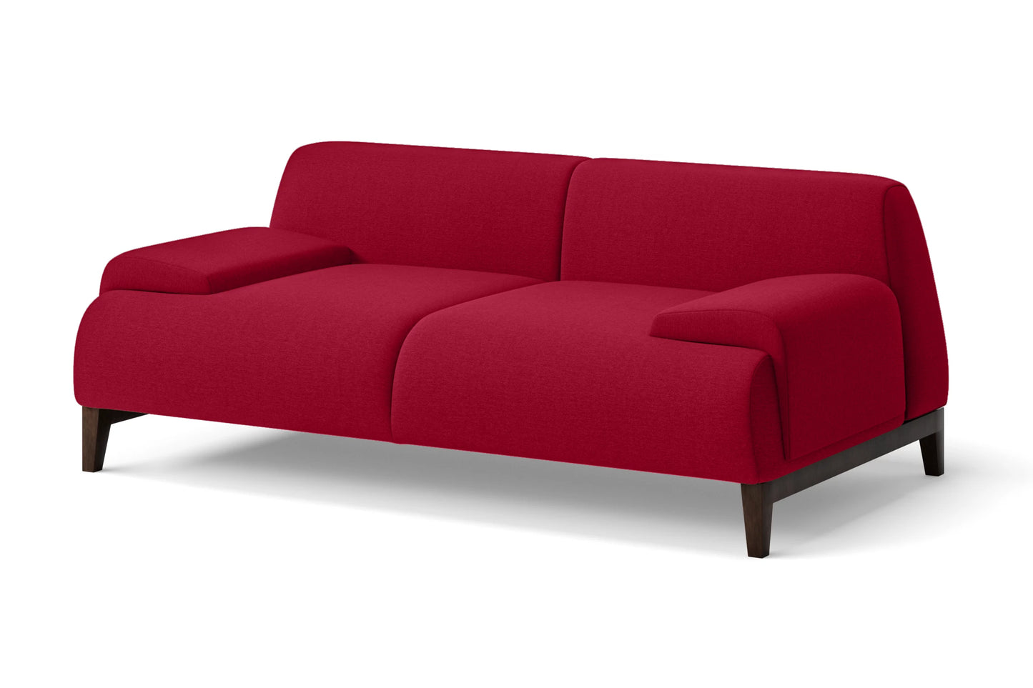 Pavia 2 Seater Sofa Red Linen Fabric