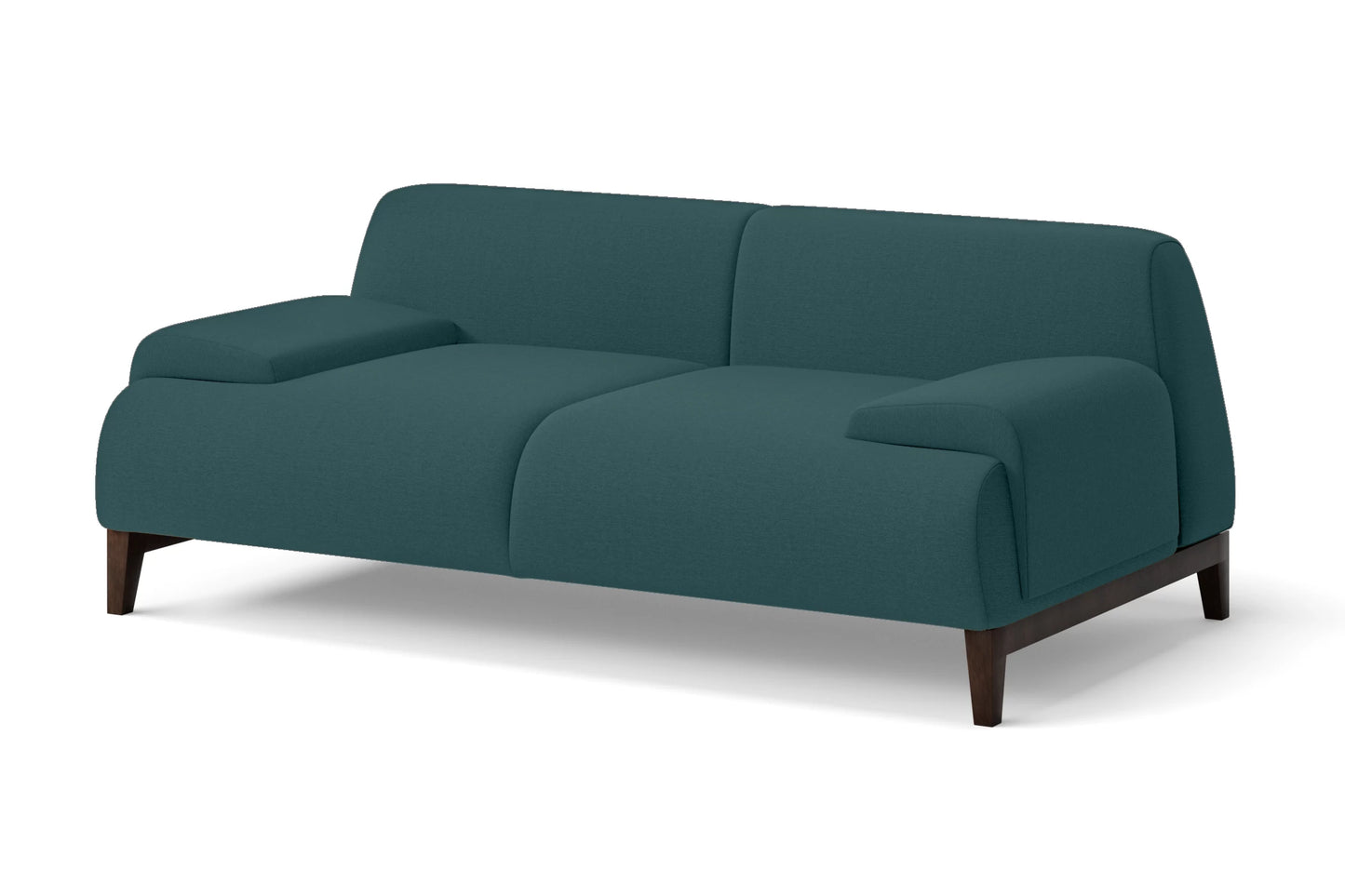 Pavia 2 Seater Sofa Teal Linen Fabric