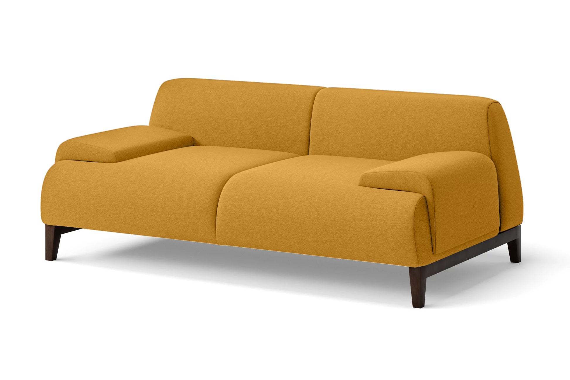 Pavia 2 Seater Sofa Yellow Linen Fabric