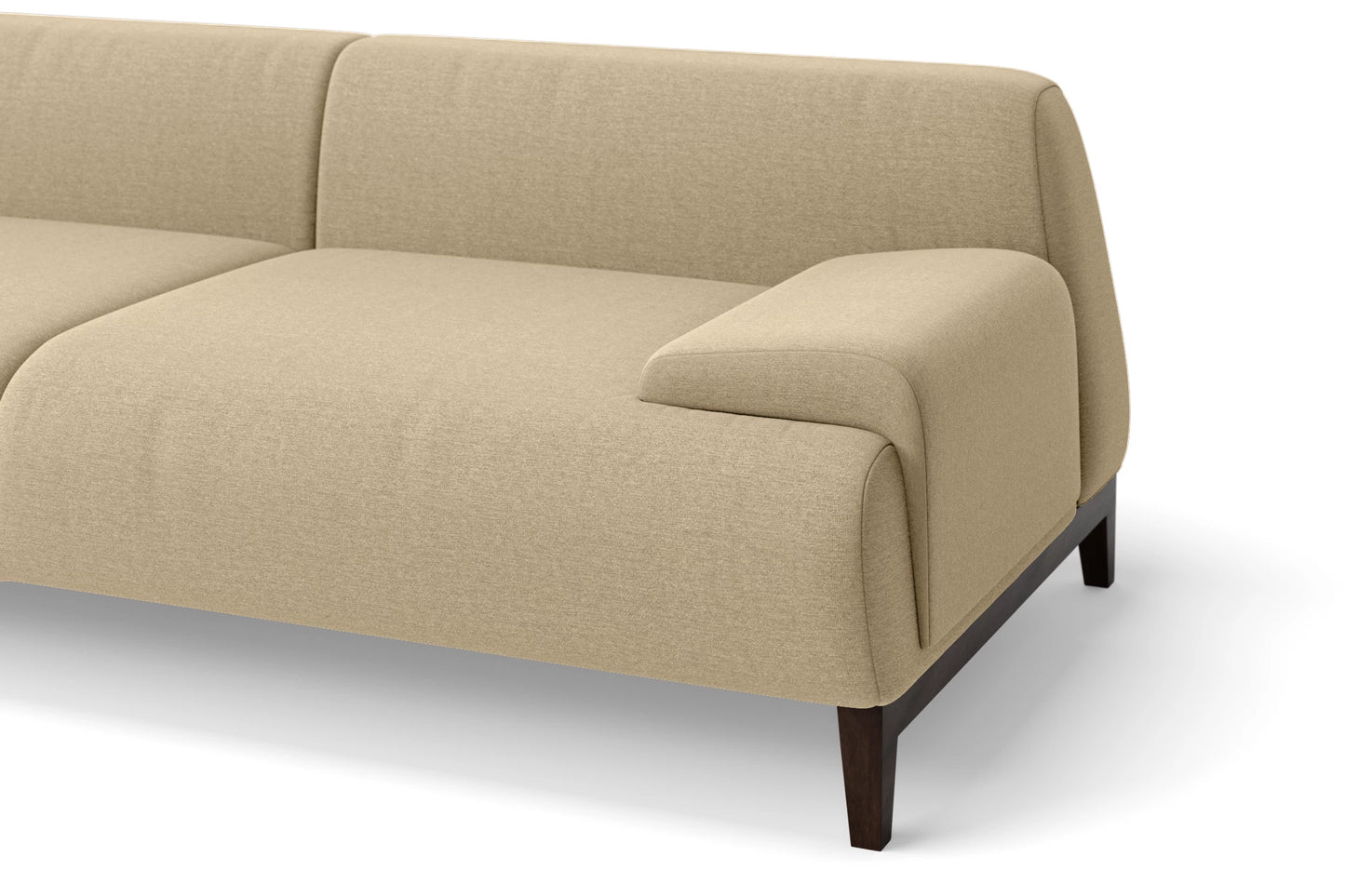 Pavia 3 Seater Sofa Beige Linen Fabric