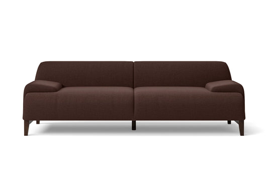 Pavia 3 Seater Sofa Coffee Brown Linen Fabric