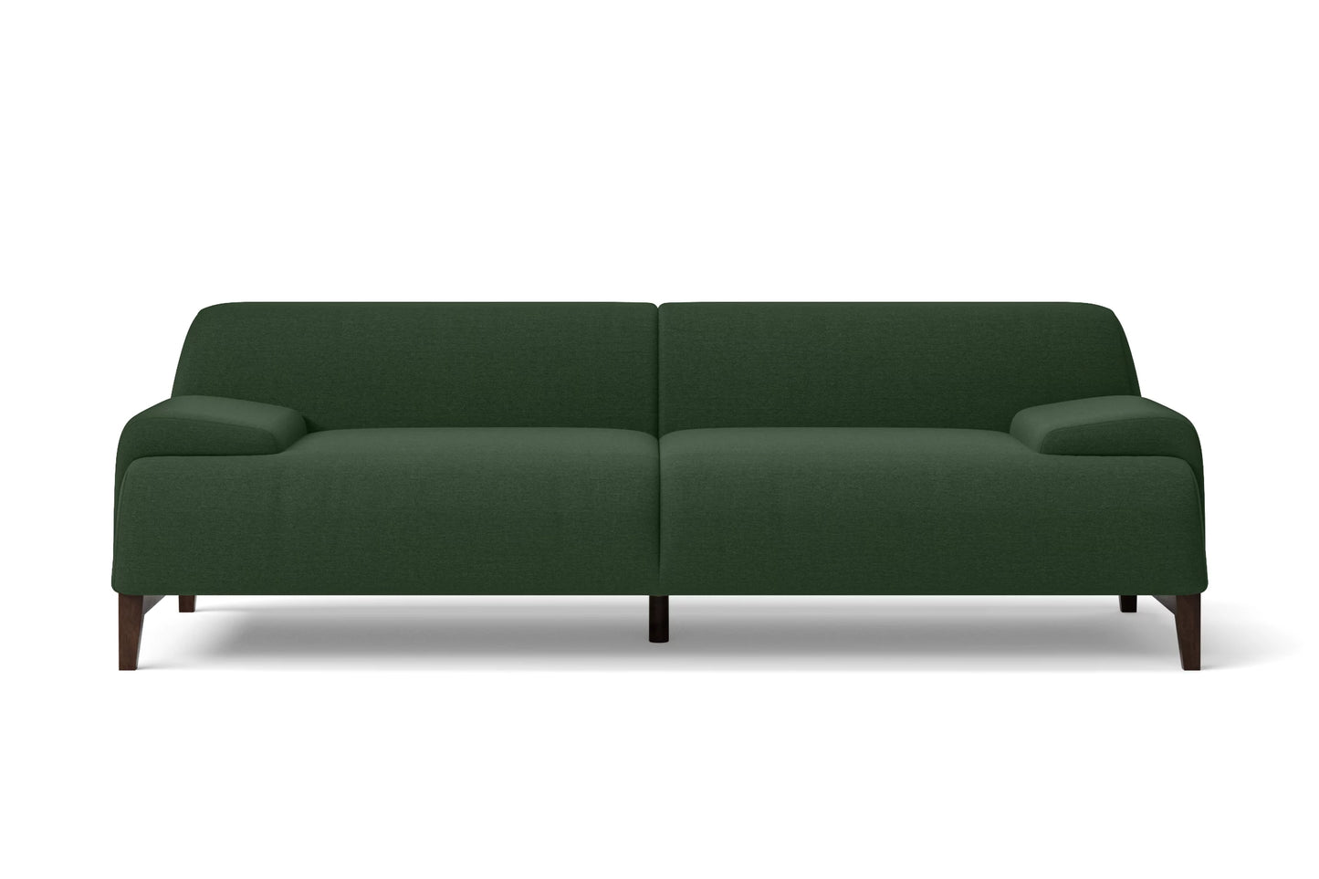 Pavia 3 Seater Sofa Forest Green Linen Fabric