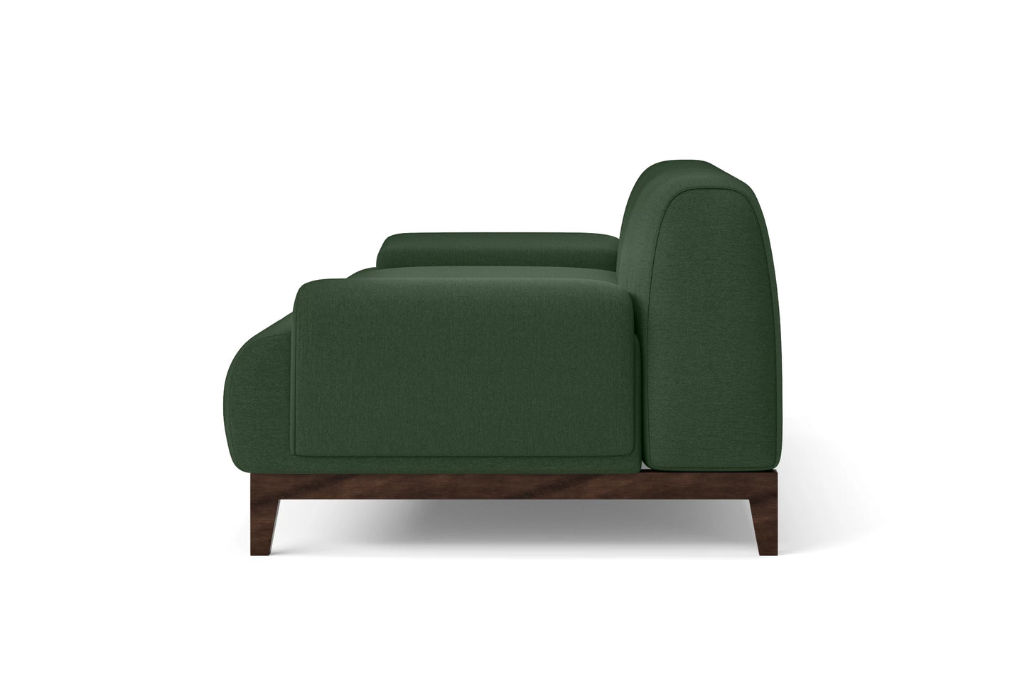 Pavia 3 Seater Sofa Forest Green Linen Fabric