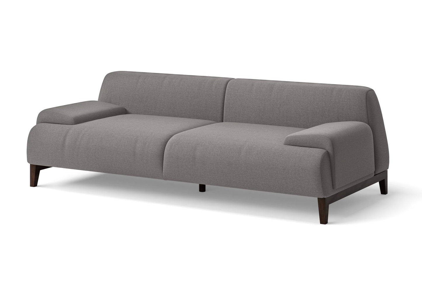 Pavia 3 Seater Sofa Grey Linen Fabric