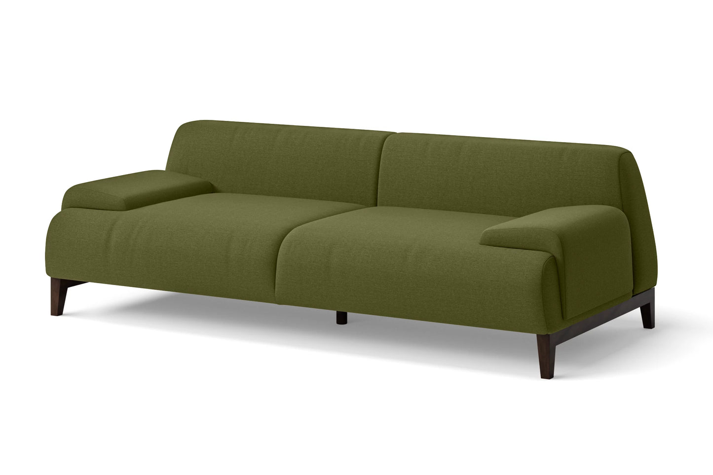 Pavia 3 Seater Sofa Olive Linen Fabric