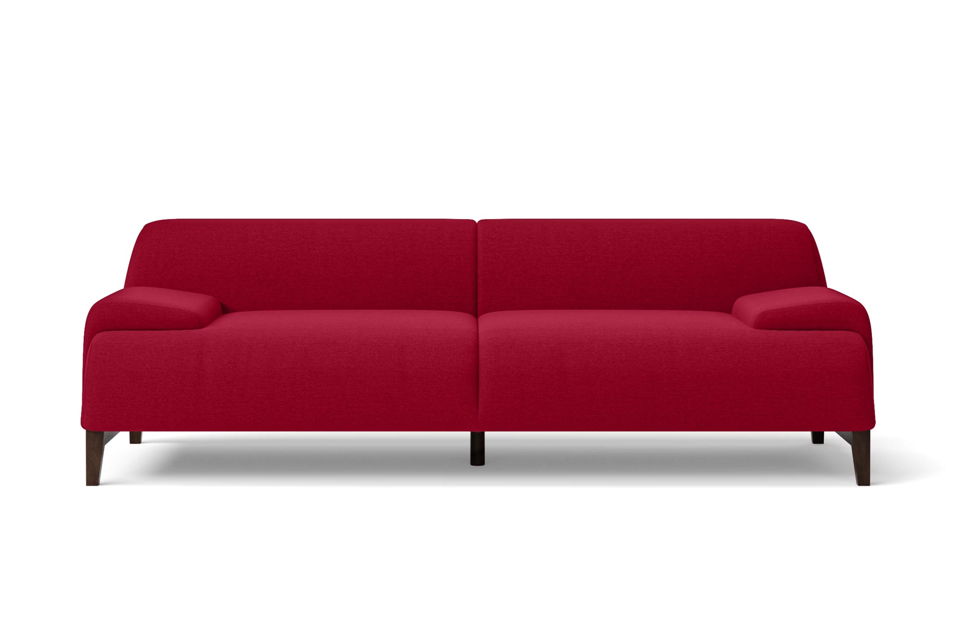 Pavia 3 Seater Sofa Red Linen Fabric